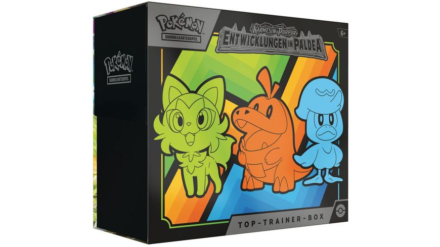 Pokemon Top Trainer Box Evolutions in Paldea