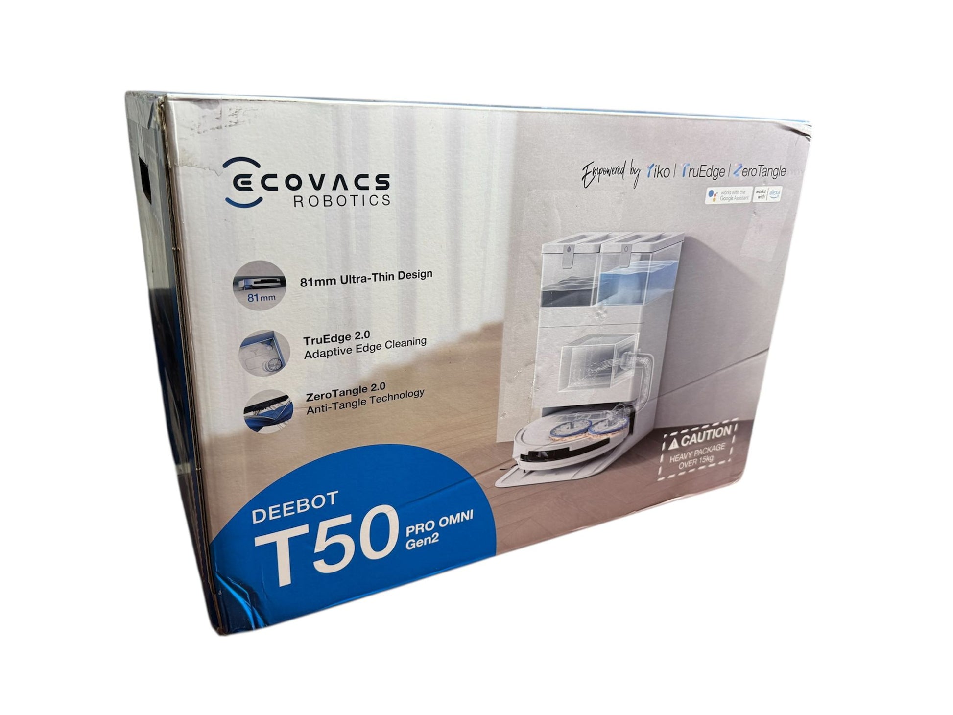 Staubsaugroboter ECOVACS DEEBOT T50 PRO Omni Gen2 weiß - Warenstube Bender