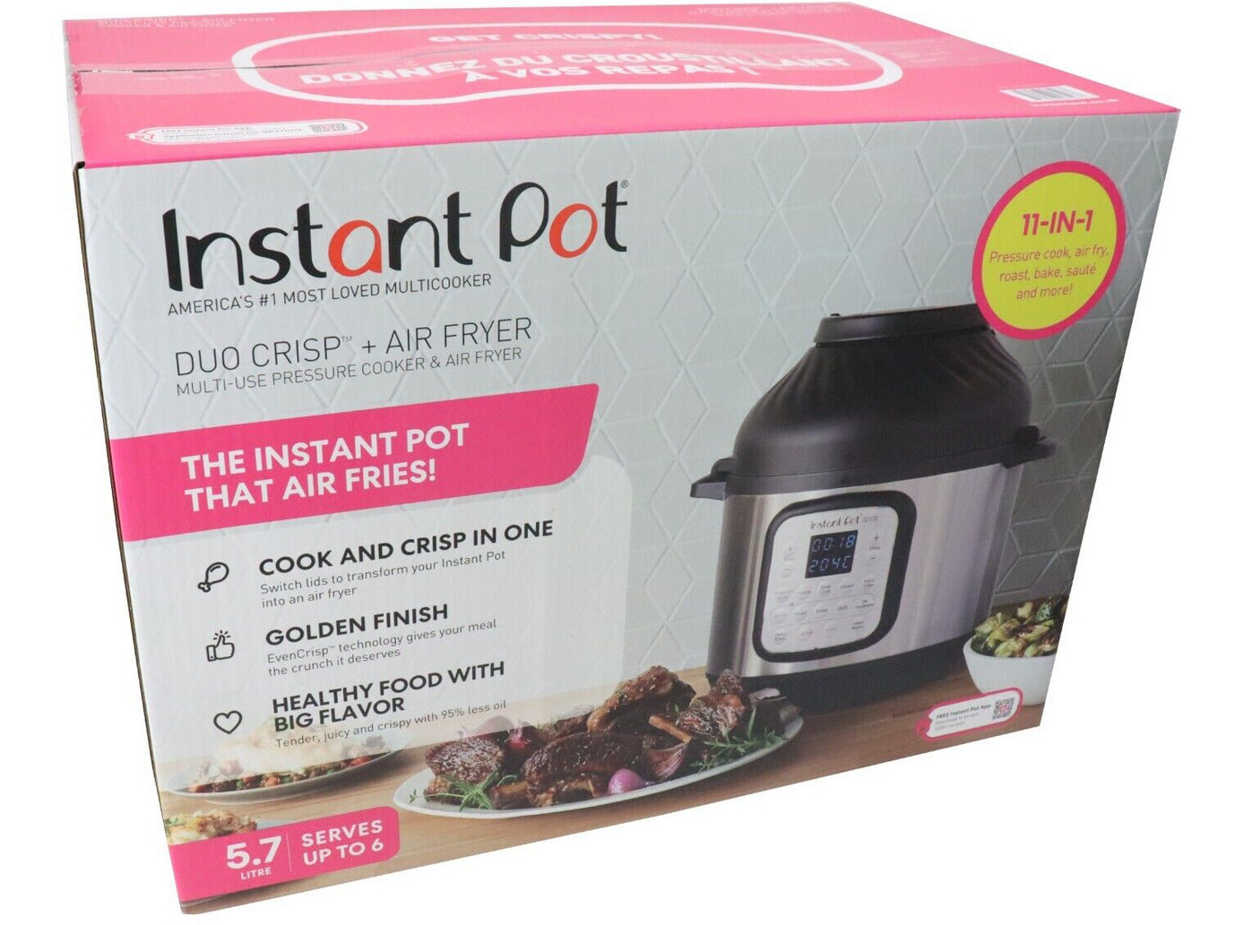 Instant Pot Duo Crisp 5,7 L Heißluftfriteuse - Warenstube Bender