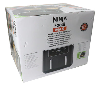 Ninja Foodi MAX Dual Zone AF400EU 9,5 L silber/schwarz Heißluftfriteuse - Warenstube Bender