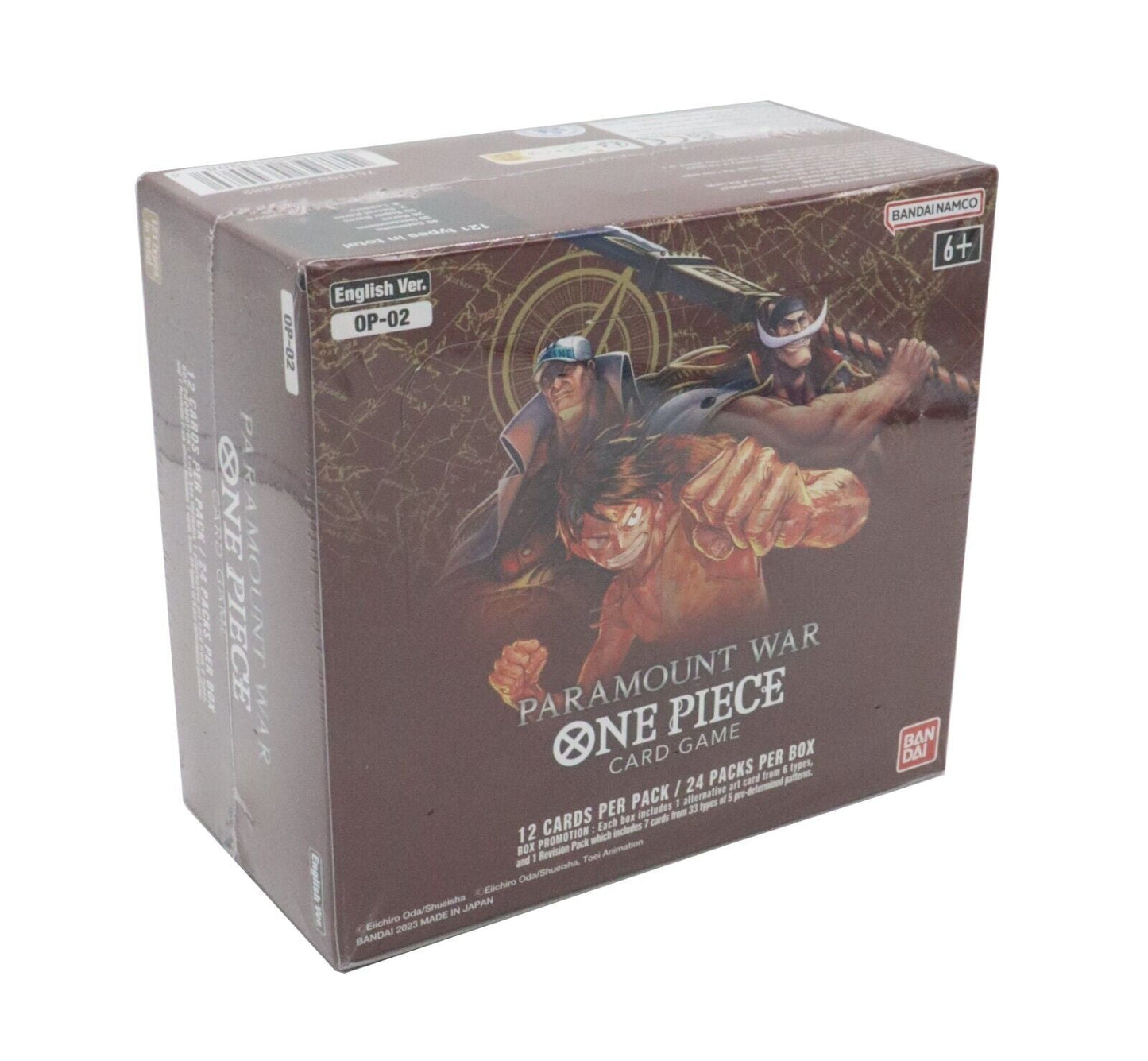 One Piece Card Game - Paramount War OP02 Booster Display (24 Packs) - EN - Warenstube Bender