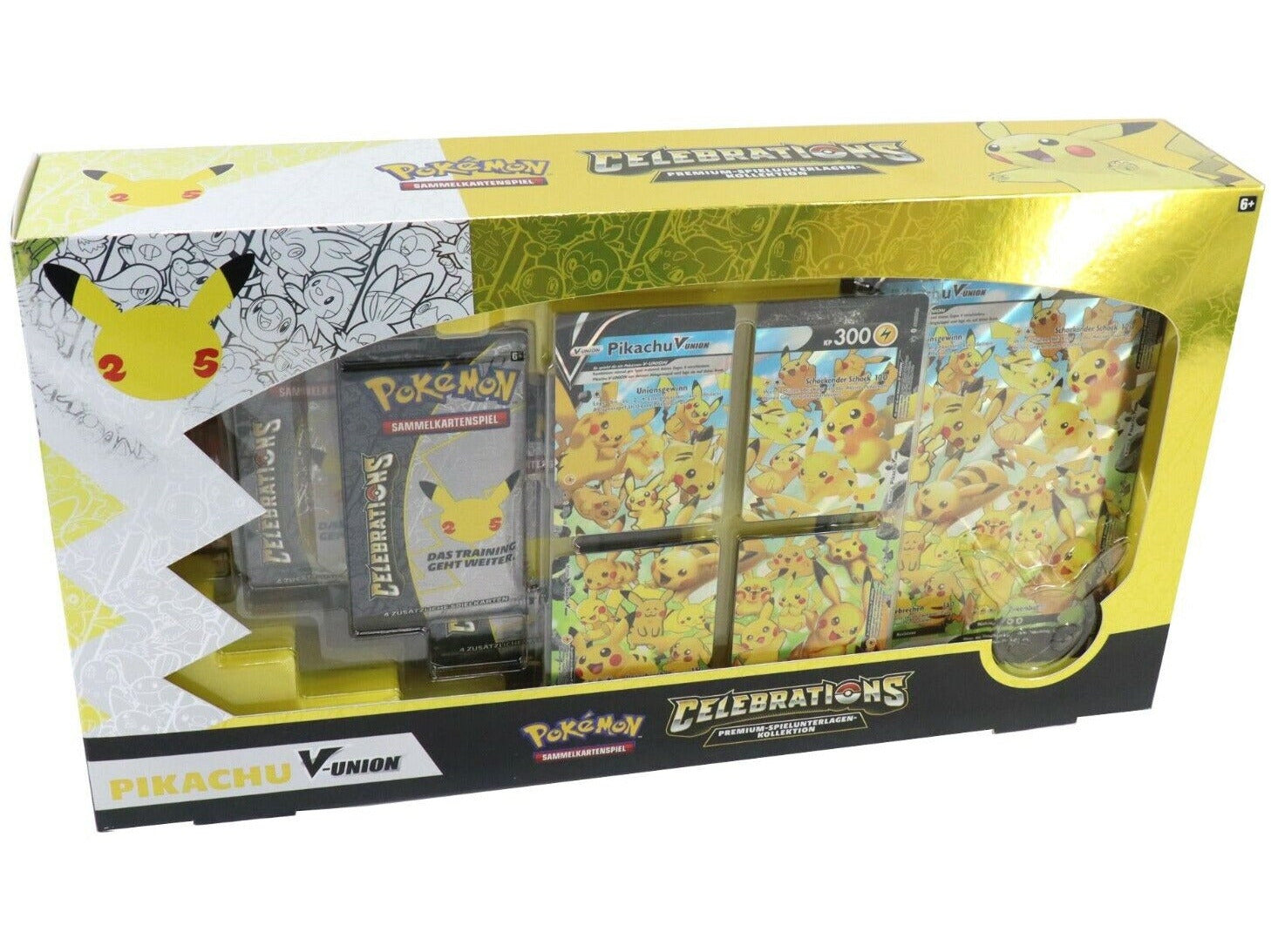 Pokemon Celebrations Pikachu V Union Premium Spielunterlagen Kollektion 290-4534 - Warenstube Bender